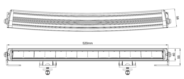 LED-ramp CURVE 20" Curved - BRIGHT - Bild 5