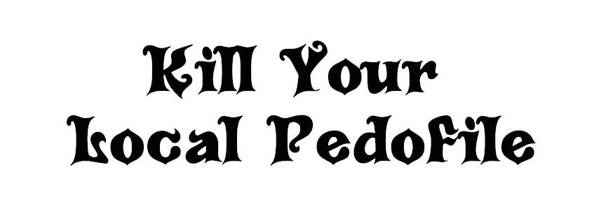 Kill Your Local Pedofile Dekal - 20cm, Röd