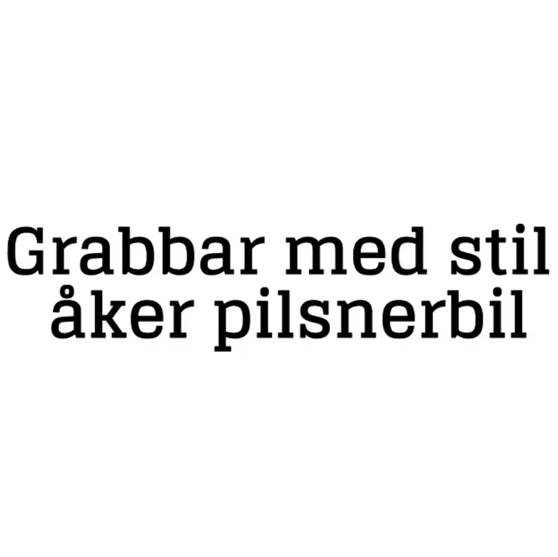 Grabbar med stil åker pilsnerbil Dekal - 100cm, Röd