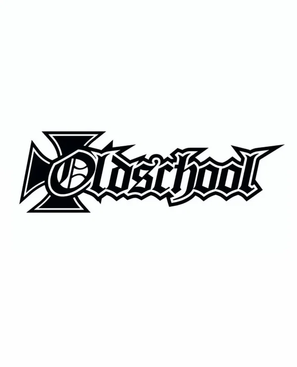 Oldschool Dekal - 20cm, Röd