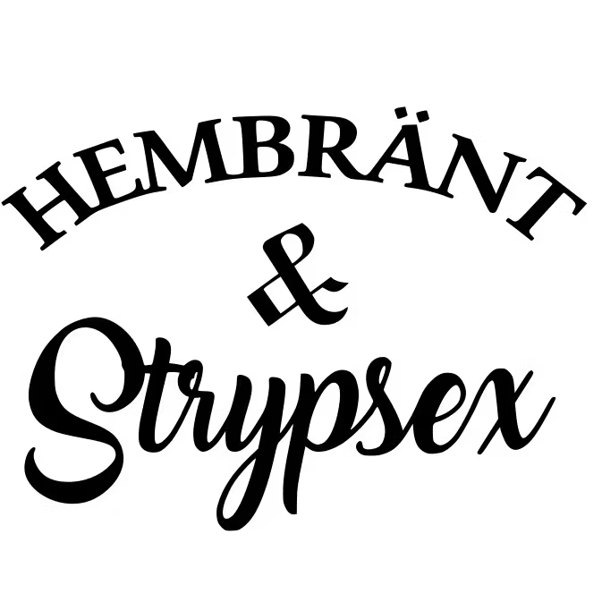 Hembränt & Strypsex Dekal - 80cm, Vit