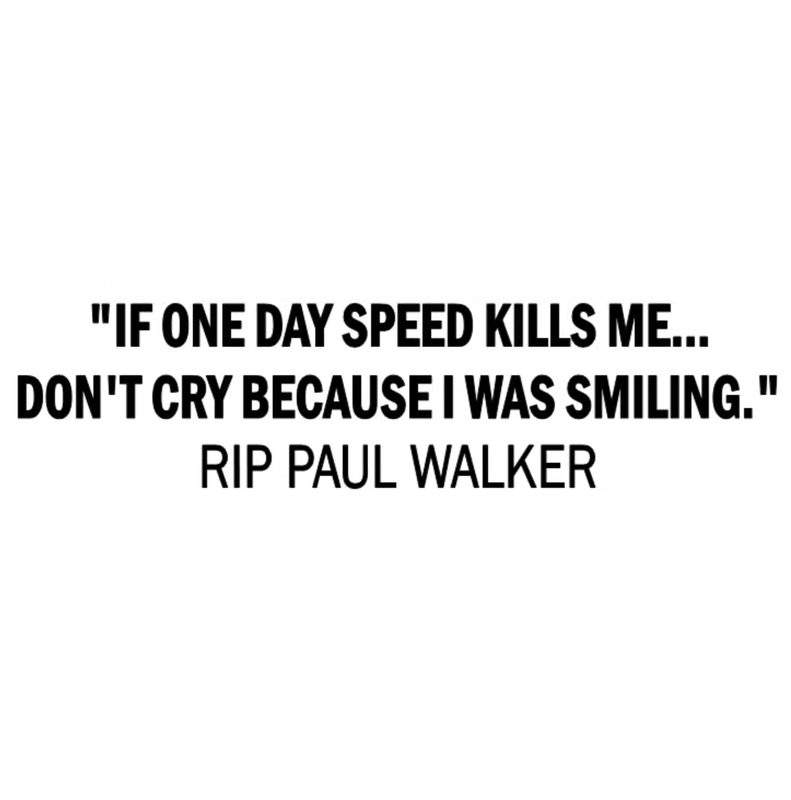 If speed one day kills me Dekal - 60cm, Rosa