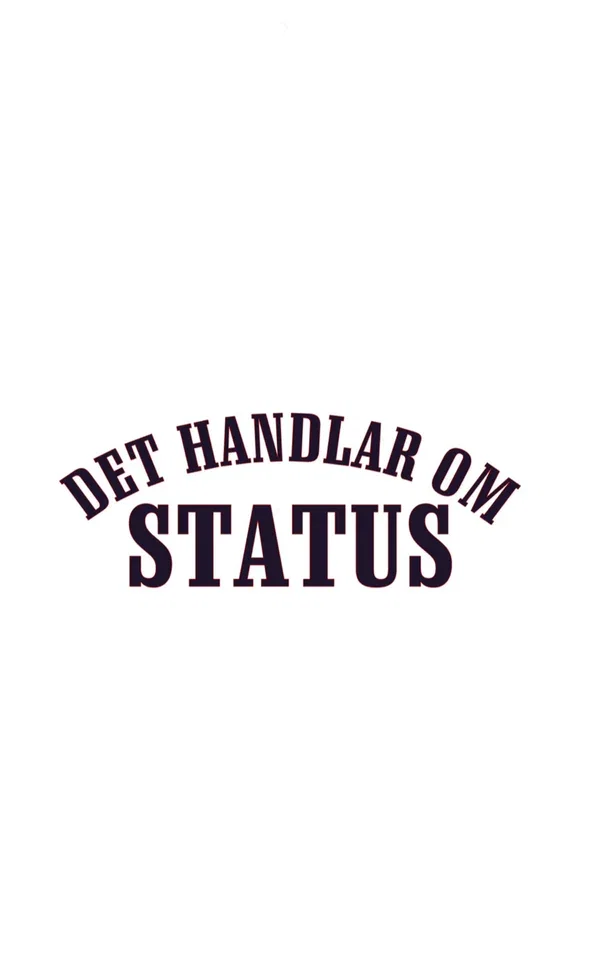 Det Handlar Om Status Dekal - 80cm, Rosa