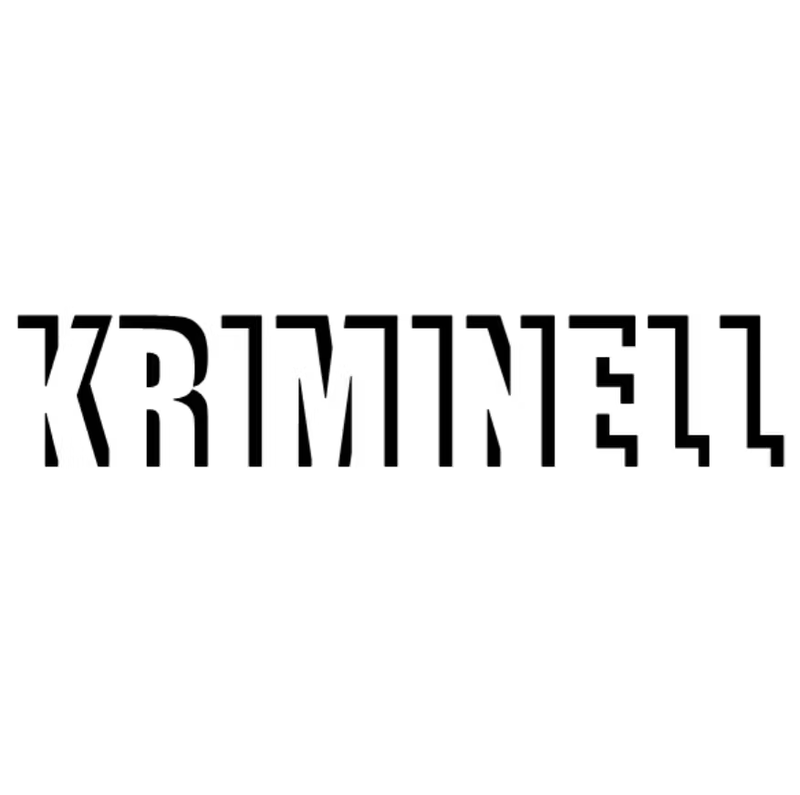 Kriminell Dekal - 30cm, Svart