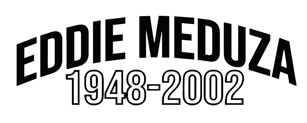 Eddie Meduza 1948-2002 Dekal - 100cm, Vit