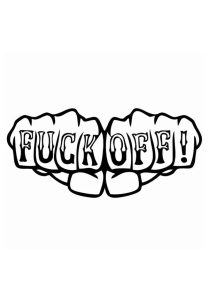 FUCK OFF! Dekal