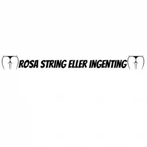 Rosa string eller ingenting Dekal