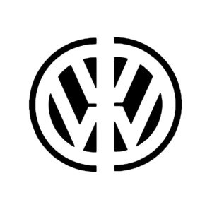 Sidorutedekaler 2-delar Volkswagen Dekal