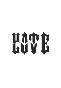 Hate/Love Dekal