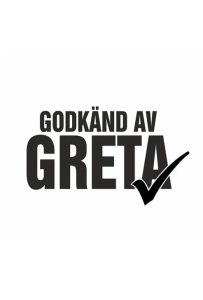 GODKÄND AV GRETA Nr 2 Dekal