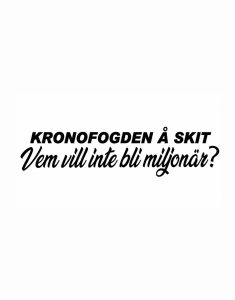 Vem vill inte bli miljonär? Dekal