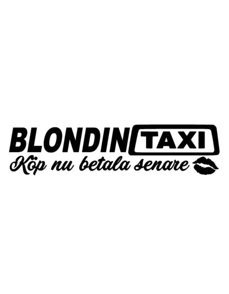 Blondin Taxi Dekal