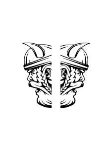 Sidorutedekaler 2-delar Viking Dekal