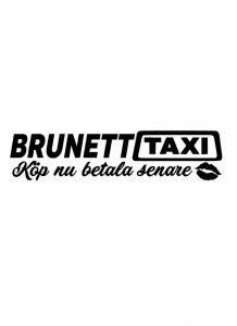 Brunett Taxi Dekal