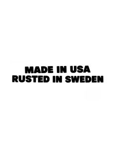 Made in USA Rusted in Sweden Dekal