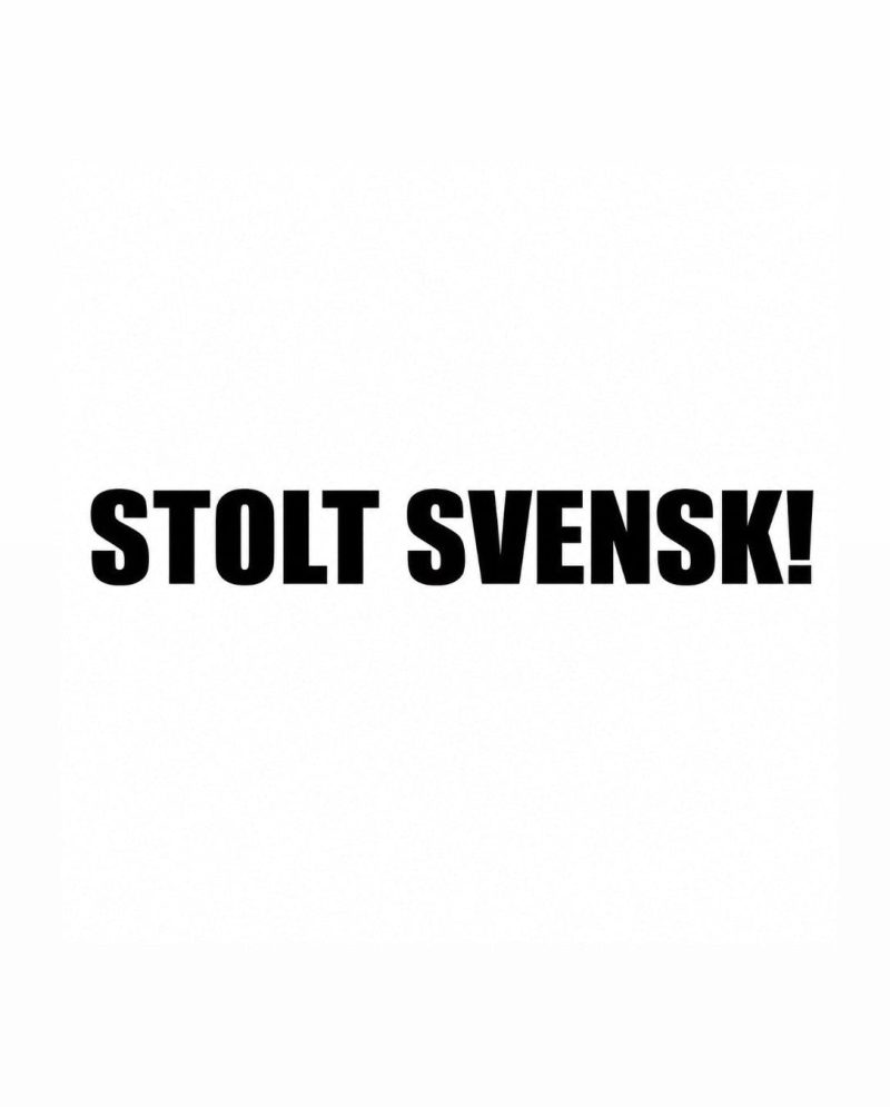 STOLT SVENSK! Dekal