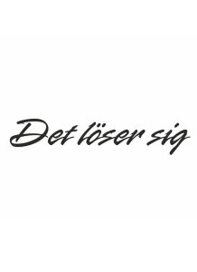 Det löser sig Dekal