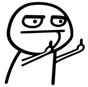 Meme Fuck you Dekal