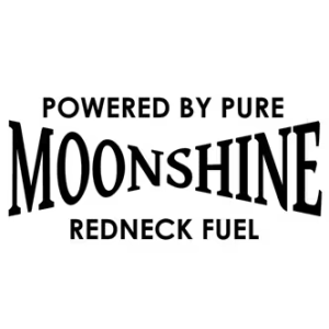 Powered by pure moonshine redneck fuel Dekal