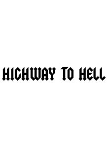 Highway to hell Dekal